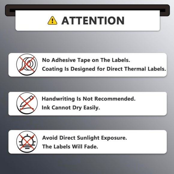 BETCKEY - 4" x 3" (102 mm x 76 mm) Shipping & Multipurpose Labels for Zebra / Ro - Picture 6 of 8